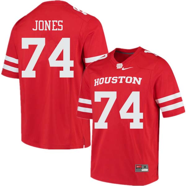 Men #74 Josh Jones Houston Cougars College Football Jerseys Sale-Red